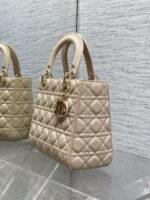 Dior small Lady Dior bag in Beige Cannage - Image 4
