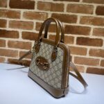 Gucci GG Supreme Canvas Horsebit 1955 Small Top Handle Bag - Image 2