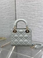 Dior Mini Lady Dior Bag in opaline gray - Image 3