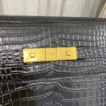 Saint Laurent Manhattan Crocodile-Embossed Shoulder Bag - Image 3