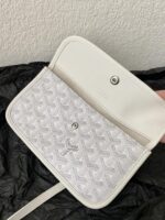 Goyard White Goyardine Canvas & Chevroches Calfskin Saint Louis PM Tote - Image 7