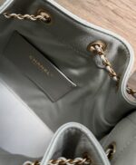 Chanel Small 25 Grey with Gold Hardware - Image 4