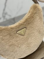 Prada Leather And Shearling Arquã¨ Handbag - Image 3