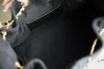 Chanel 25cm Black Denim Bag with Gold Hardware - Image 5