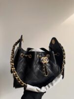 CHANEL 25 Mini Black Gold Hardware - Image 2