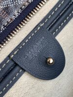 Goyard Navy Blue Goyardine Coated Canvas and Leather Saint Louis PM Tote - Image 5