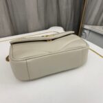 YSL Loulou medium in Matelassé Lambskin White - Image 4