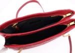 Saint Laurent Tribeca shoulder bag in burgundy leather - Image 8