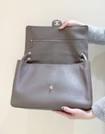 Chanel Maxi Flap bag in Taupe Grained Calfskin SS26 Collection - Image 5