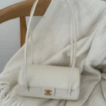 Chanel Preppy Coco Small Bowling Bag in White
