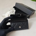 Chanel Wallet black with sliver hardware - Image 2