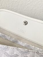 Goyard White Goyardine Canvas & Chevroches Calfskin Saint Louis PM Tote - Image 6