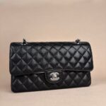 Chanel Classic Flap Medium 25 Black sliver Hardware