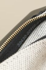 HN Herbag Mini in Ecru/Black gold hardware - Image 4