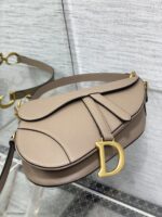 Dior Saddle Bag in Brown Gold Hardware - Image 6