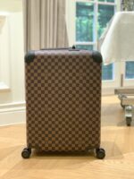 Louis Vuitton Horizon 55 rolling suitcase in Damier Ebene canvas. - Image 2