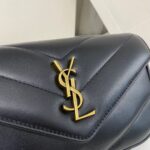YSL Loulou medium in Matelassé Lambskin Black - Image 4