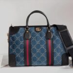 GUCCI Velvet GG Monogram Textured Calfskin