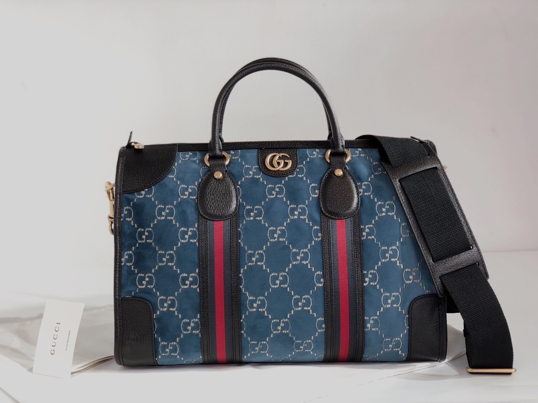 77ca8cb3.jpeg GUCCI Velvet GG Monogram Textured Calfskin - Image 1