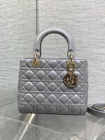Dior Medium Lady in Grey Gold Hardware - Image 2