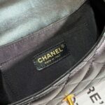 Chanel 24C Top Handle Flap Bag in Black Lambskin - Image 7