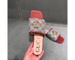 Gucci GG Matelassé canvas flat sandals - Image 4