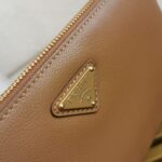 Prada Leather Shoulder Bag Brown - Image 4