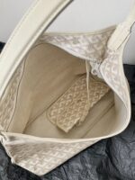 GOYARD Goyardine Boheme Hobo White - Image 6