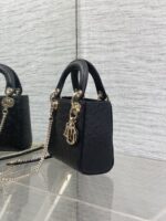 Christian Dior Mini Lady Dior bag in Black Ostrich leather - Image 5