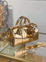 Louis Vuitton Limited Edition Gold Monogram Miroir Speedy 30 bag - Image 2