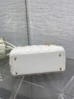 Dior Medium Lady Bag in White Gold Hardware - Image 6