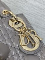 Christian Dior Mini Lady Dior bag in gray - Image 3