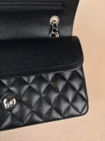 Chanel Classic Flap Medium 25 Black sliver Hardware - Image 2