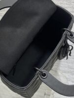 Dior Medium Lady Bag in Matte Black - Image 7