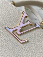 Louis Vuitton LV Capucines Beige LV Pattern Purple 21cm - Image 6