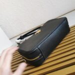 Prada Medium Leather Top-Handle Bag in Brown - Image 2