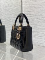 Christian Dior Small Lady Dior bag in Black Patent - Image 5