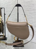 Dior Saddle Bag in Brown Gold Hardware - Image 4