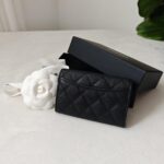 Chanel Wallet black with sliver hardware - Image 4