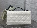 Dior My Dior Mini Bag in white and black lambskin - Image 3