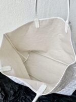 Goyard White Goyardine Canvas & Chevroches Calfskin Saint Louis PM Tote - Image 5