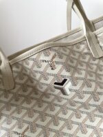 GOYARD Goyardine Saint Louis Claire Voie GM White Yellow - Image 3