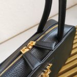 Prada Medium Leather Top-Handle Bag in Brown - Image 6