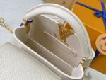 Louis Vuitton LV Capucines Beige LV Pattern Purple 21cm - Image 3