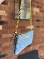 Louis Vuitton Liv Pochette in Blue Denim - Image 2