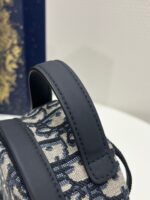 Dior Mini High-End Bag – Oblique Pattern Fabric (24x10x16cm) - Image 3
