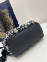 Dior Mini High-End Bag – Oblique Pattern Fabric (24x10x16cm) - Image 5