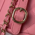 Chanel Backpack Duma Mini Replica 11 Pink Lock Gold 21.5×19.5x12cm - Image 7