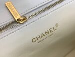 Chanel Mini Backpack Replica 11 Milk White With Gold Lock 18x20x11.5cm - Image 4