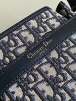 Dior Cest Canvas Backpack Super Embroidered Pattern Black 24x10x24.5cm - Image 6